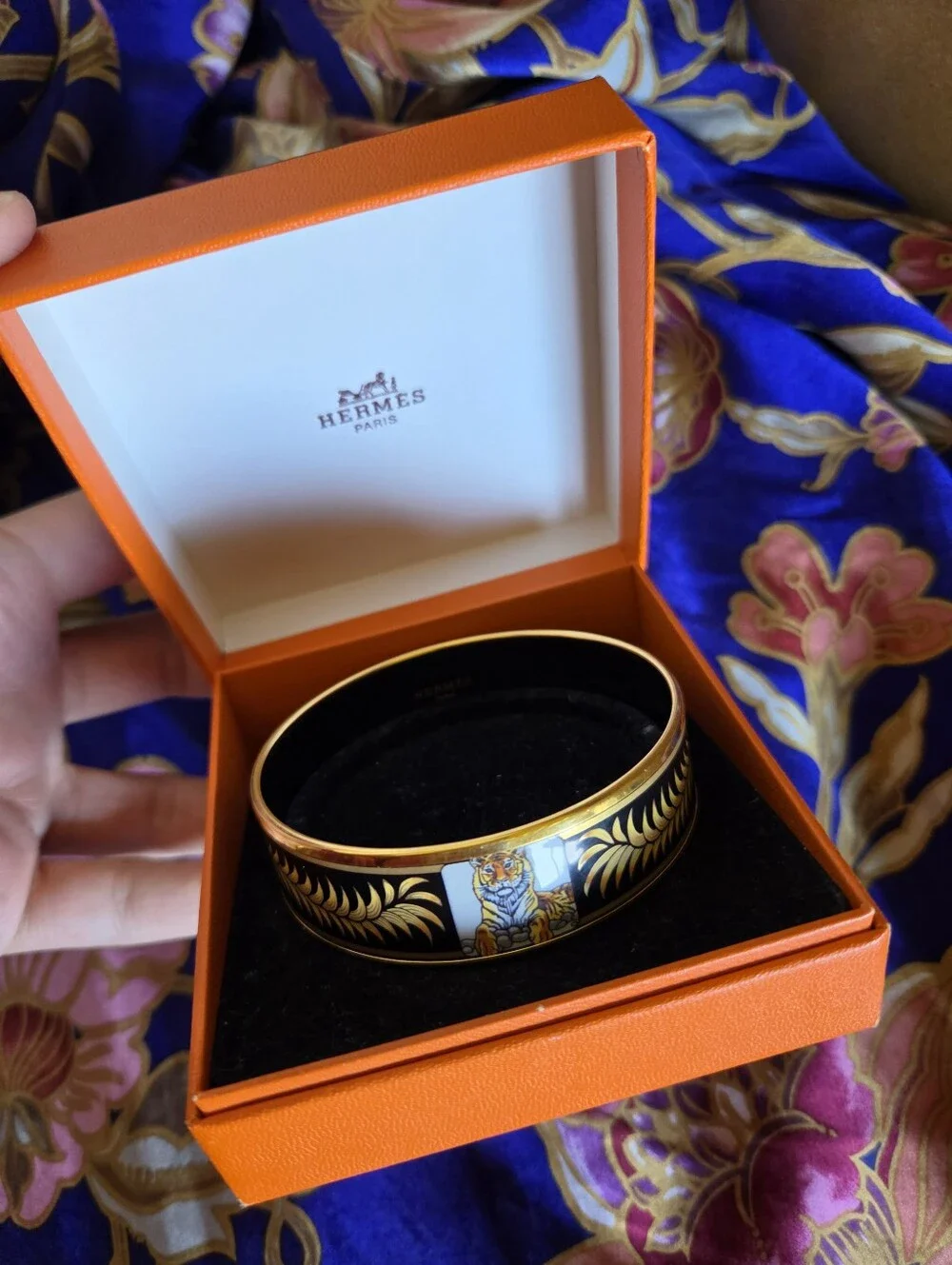 Rare Vintage Hermes Tiger Bangle